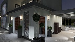 Фасад вечернее освещение
